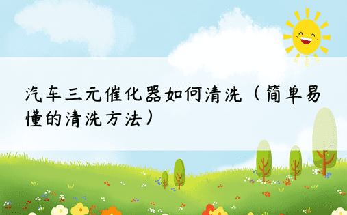 汽车三元催化器如何清洗（简单易懂的清洗方法）