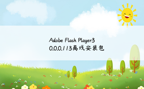 
Adobe Flash Player30.0.0.113离线安装包